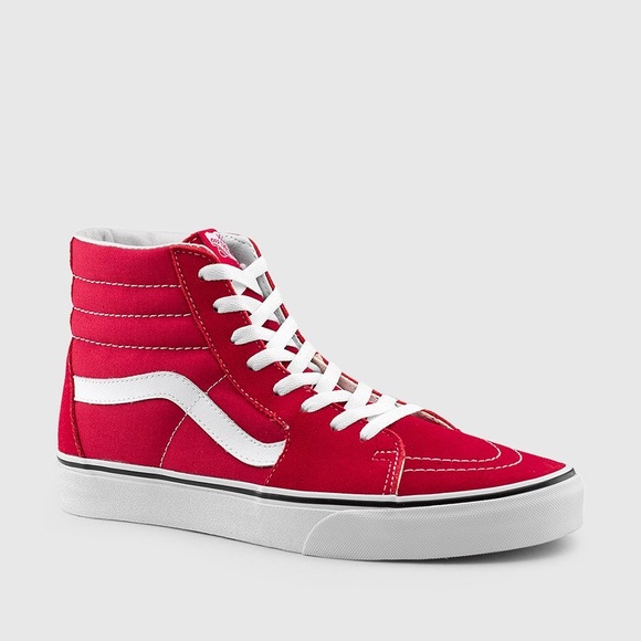 vans old skool high red